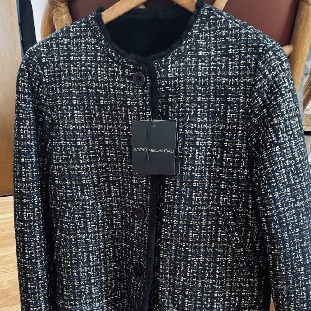 Shearling Printed Jacket with tag